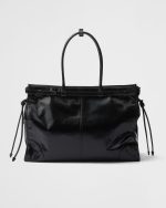 Prada Bonnie Extra Large Leather Handbag - Image 6